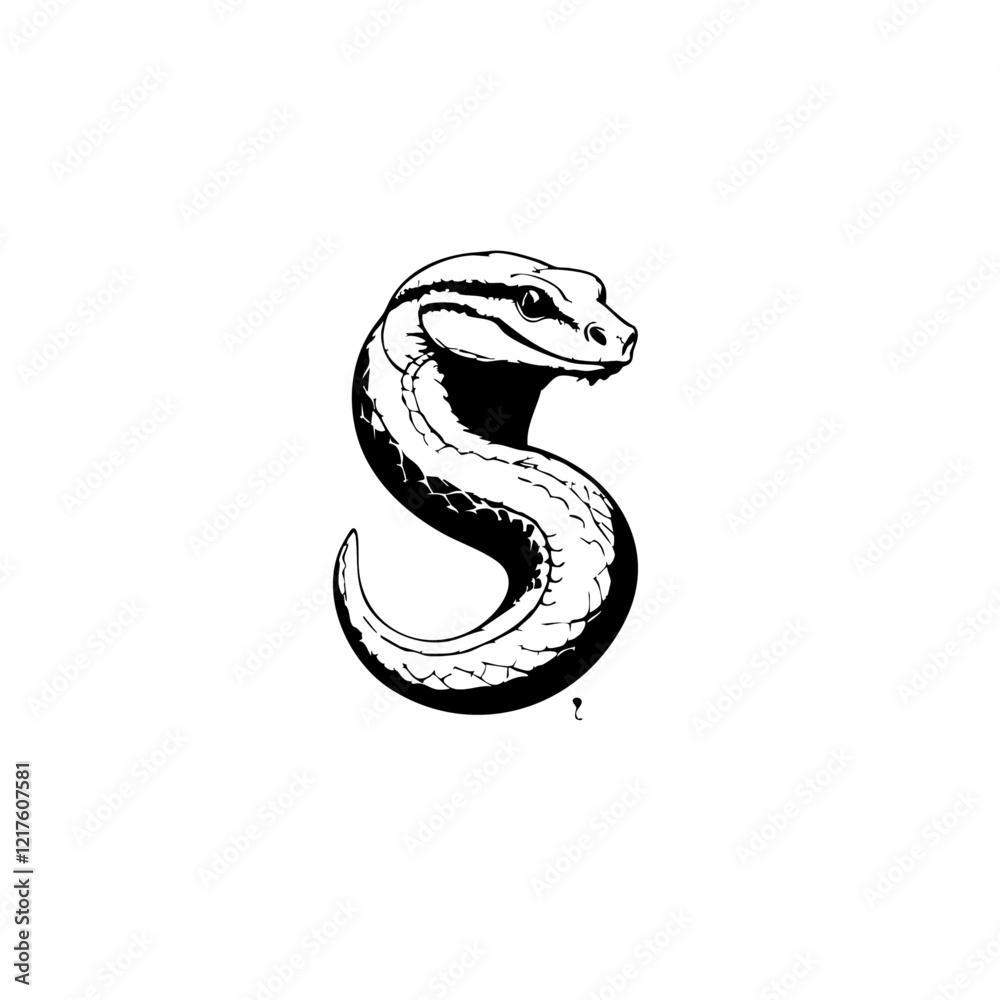 Fototapeta premium Snake Vector Logo Design