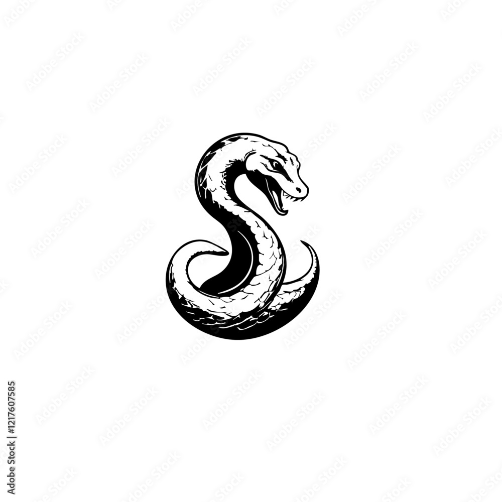 Fototapeta premium Snake Vector Logo Design