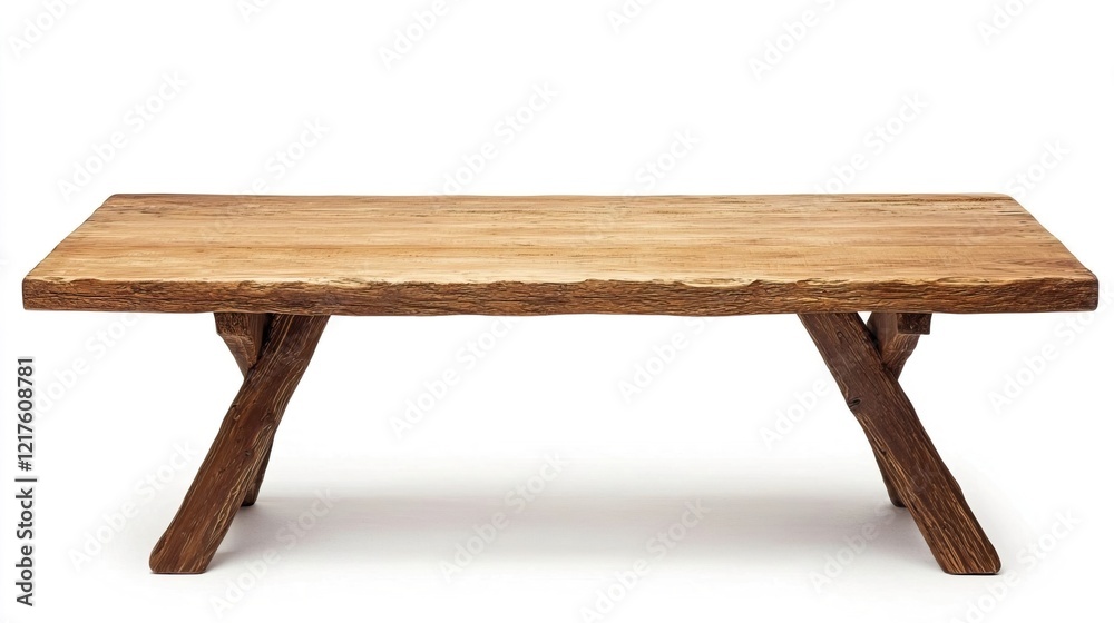 Rustic Wooden Table with Unique Grain and Natural Finish Rustic Wooden Table with Unique Grain and Natural Finish