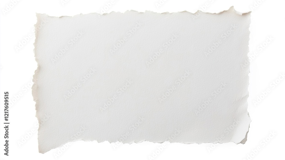 Blank textured paper with torn edges for creative design projects Blank textured paper with torn edges for creative design projects