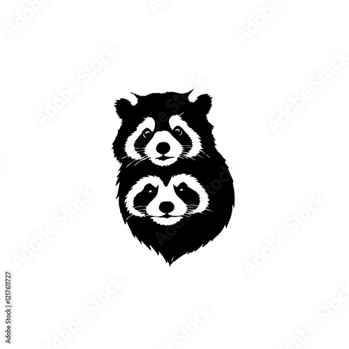 Raccoon Vector Logo Design