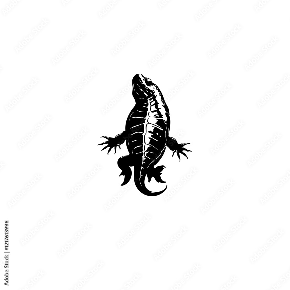 Obraz premium Newt Vector Logo Design