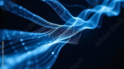 A data stream visualized as an abstract