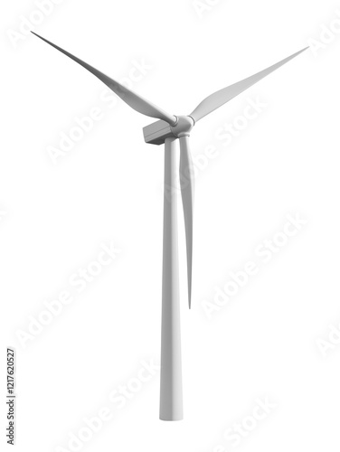 wind turbine isolated on a transparent png background