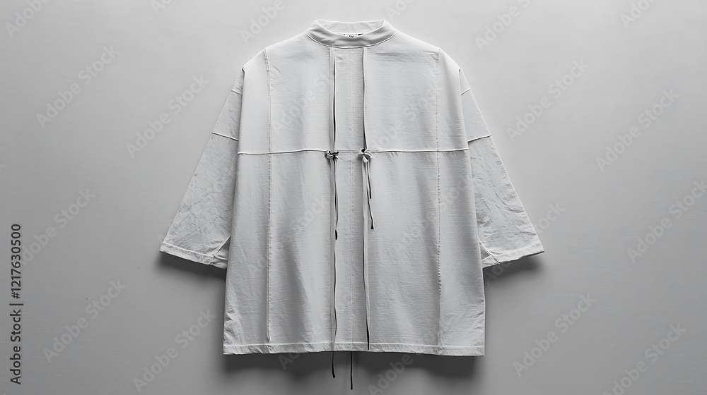 A white unisex T-shirt displayed flat on a uniform white background, highlighting the shirt’s simple design and smooth fabric A white unisex T-shirt displayed flat on a uniform white background, highlighting the shirt’s simple design and smooth fabric