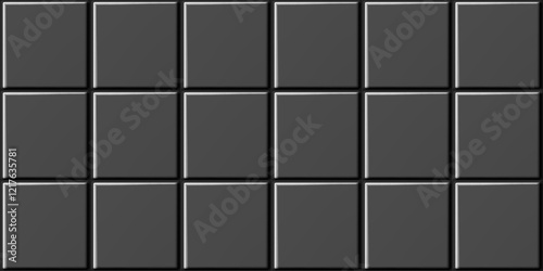 Seamless white ceramic wall tile background. Endless tileable pattern of realistic shiny tiles. Vector illustration