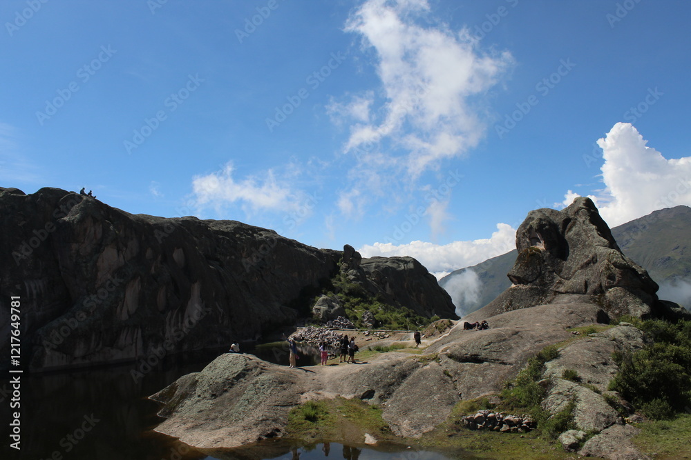 Fototapeta premium mountain landscape with clouds