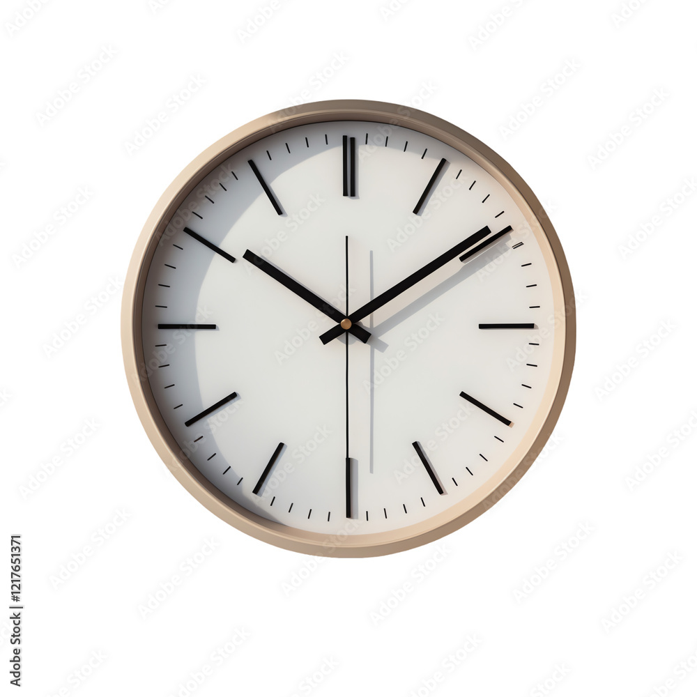 Modern clock design isolated on transparent background. Modern clock design isolated on transparent background.