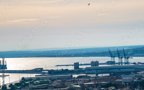 aerial view of the mediterranean shore at alicante