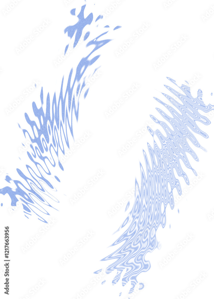 Obraz premium An abstract transparent psychedelic wavy spiral design element overlay.