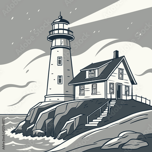 lighthouse on the coast