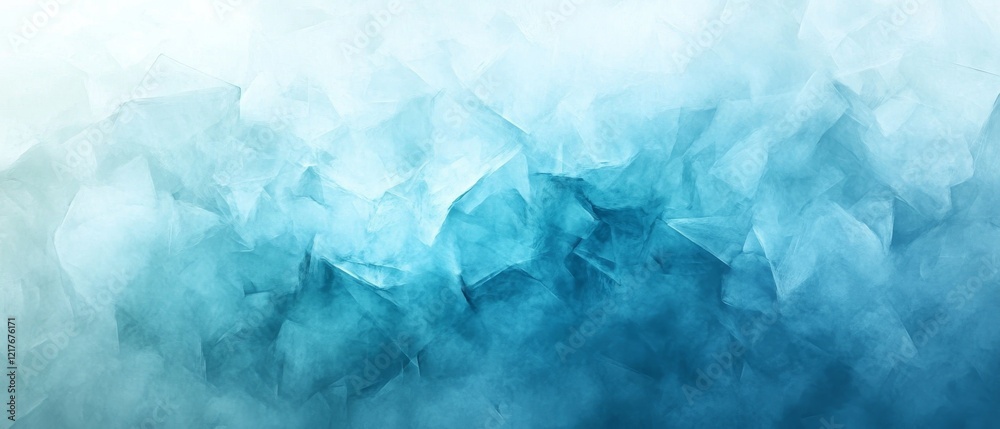 Fototapeta premium Abstract ice and frost texture in blue