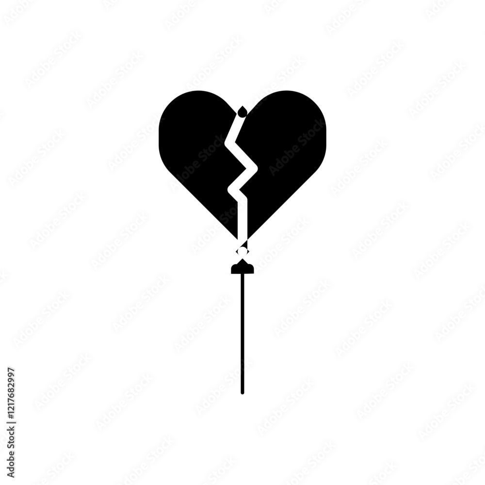 love design icon, icon with basic love design.