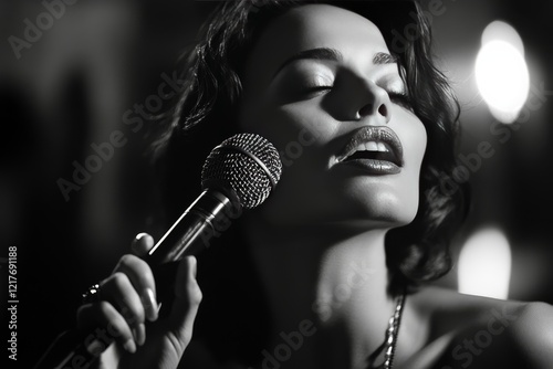 Singer performing passionately on stage during a lively night at a music venue