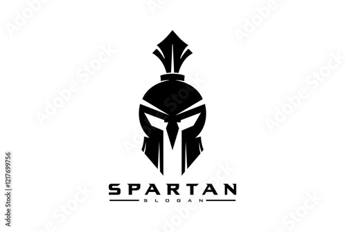 Spartan helmet logo with claw mark and distressed effect. Warrior logo spartan helmet	