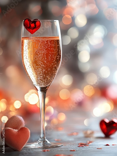 3D Heart Tree with Floating Hearts in Dreamy Valentine's Style