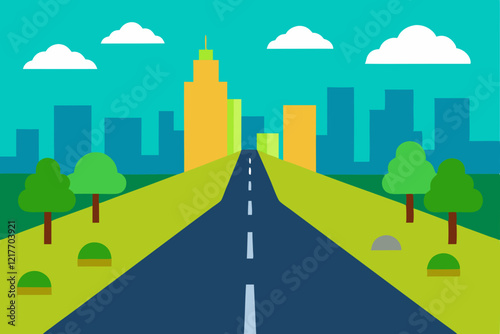 road in the city