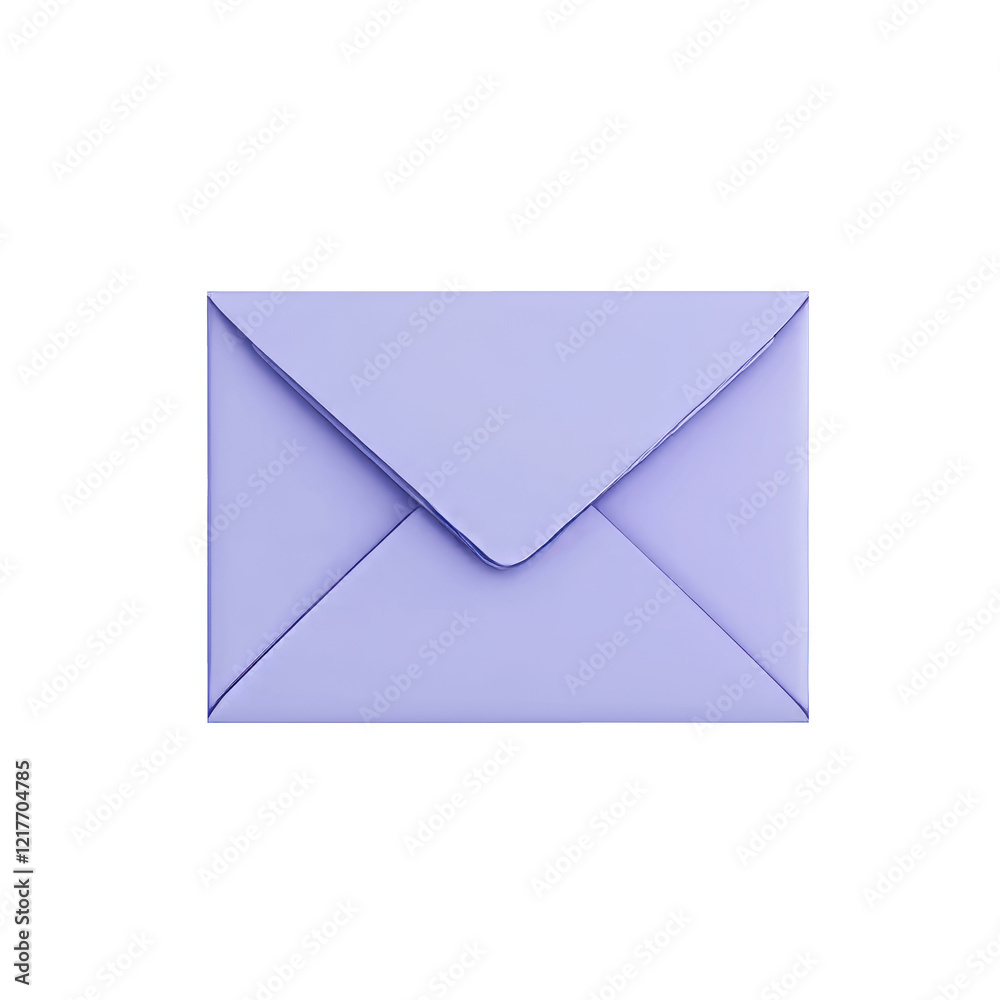 3D render icon of an envelope, featuring a clean and modern design Ideal for digital 3D render icon of an envelope, featuring a clean and modern design Ideal for digital