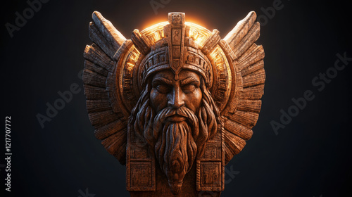 ancient god 3d centered