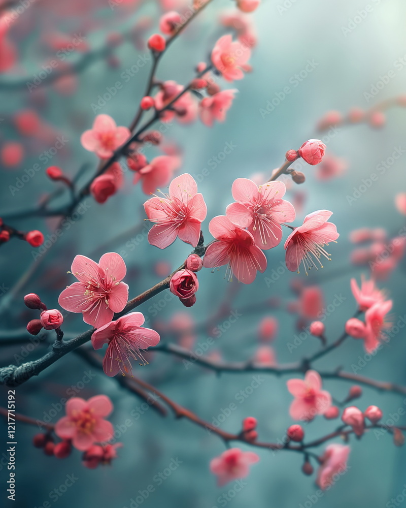 Texture of abstract sakura flowers like a watercol_010 Texture of abstract sakura flowers like a watercol_010