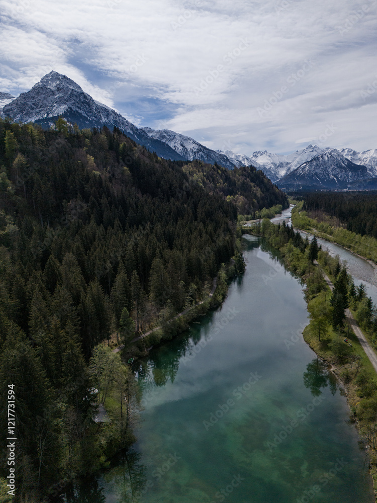 Auwaldsee bei Fischen im Allgäu