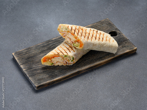 delicious shawarma, sausage and doner