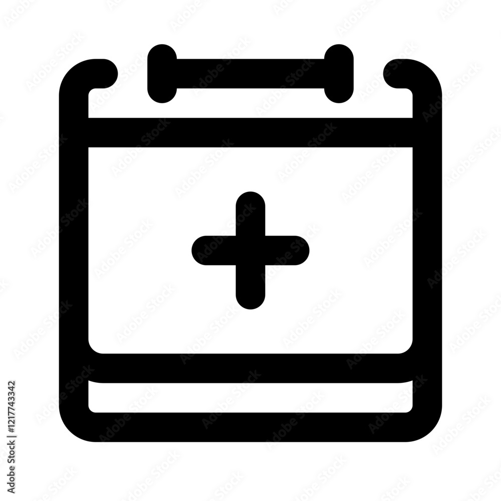 Add Schedule Simple Line Icon. Single icon, line vector icon Add Schedule Simple Line Icon. Single icon, line vector icon