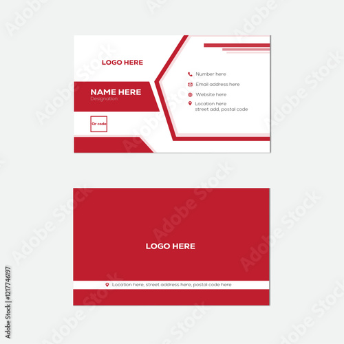 modern business card design template in modern clean style.