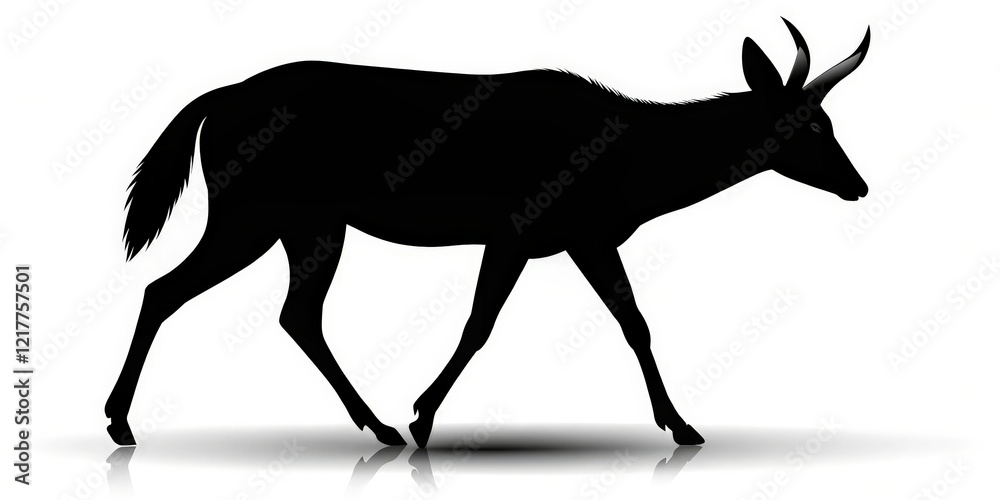 Obraz premium Antelope Silhouette