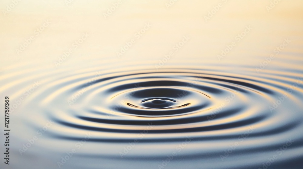 Close-up of tranquil water ripples reflecting soft hues of dawn.