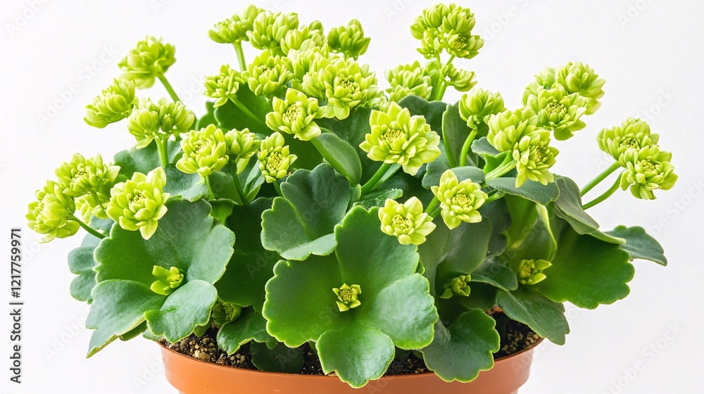 Vibrant green succulent plant with lush leaves and delicate yellow blooms, showcasing nature's beauty. Vibrant green succulent plant with lush leaves and delicate yellow blooms, showcasing nature's beauty.