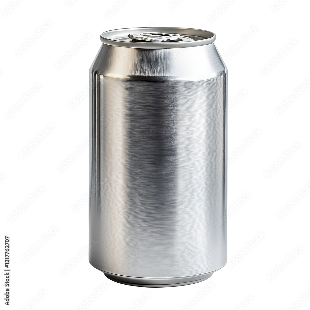 Aluminum can isolated on a transparent background showcasing a clean and sleek design, aluminum can isolated on transparent Aluminum can isolated on a transparent background showcasing a clean and sleek design, aluminum can isolated on transparent