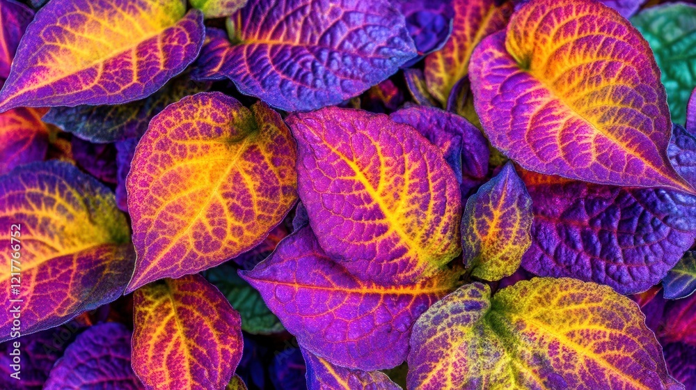 Obraz premium Vibrant Textures in a Colorful Garden Scene
