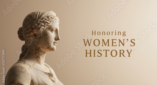 Wallpaper Mural Marble statue of woman representing strength and honor for women history month in classic artistic style Torontodigital.ca