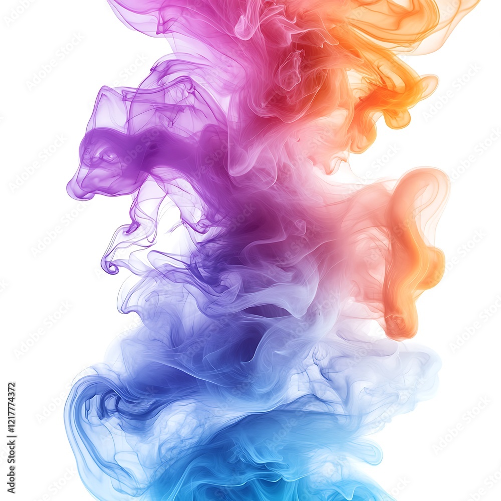 Fototapeta premium Vibrant design smoke abstract art colorful high resolution hd image