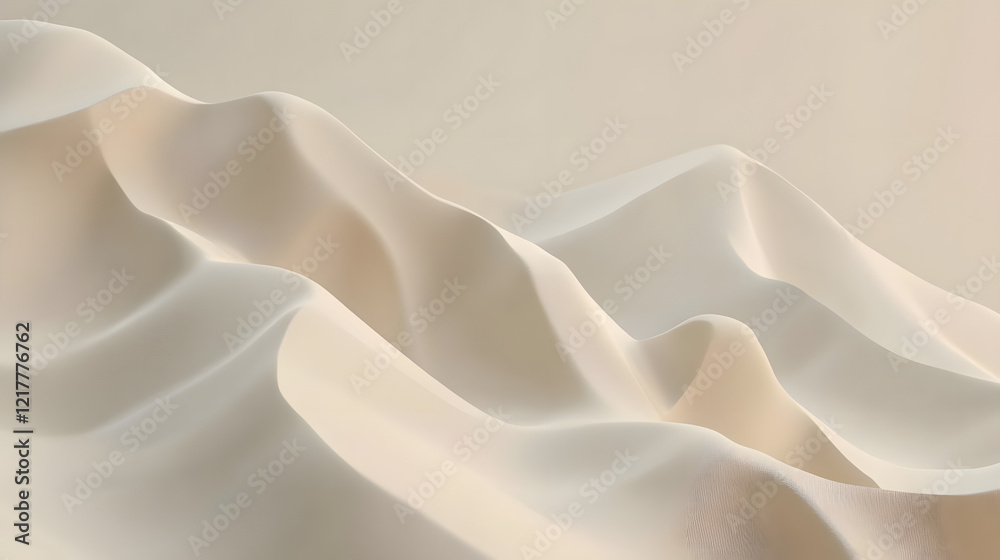 Obraz premium beautiful desert dunes with light fog in the background