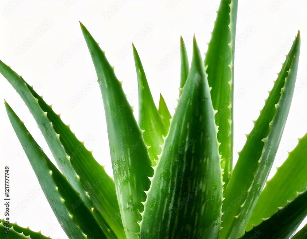 Fototapeta premium Aloe Vera Plant Isolated on white background
