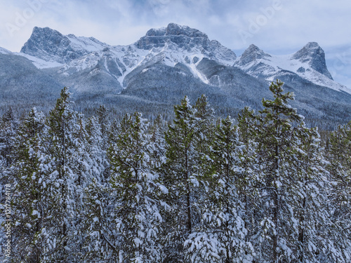 Winter at Canmore, Alberta photo