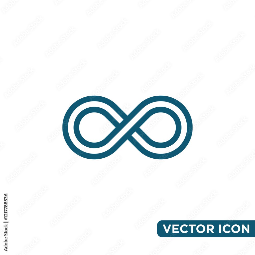 Minimalist Infinity Icon Design Template Minimalist Infinity Icon Design Template
