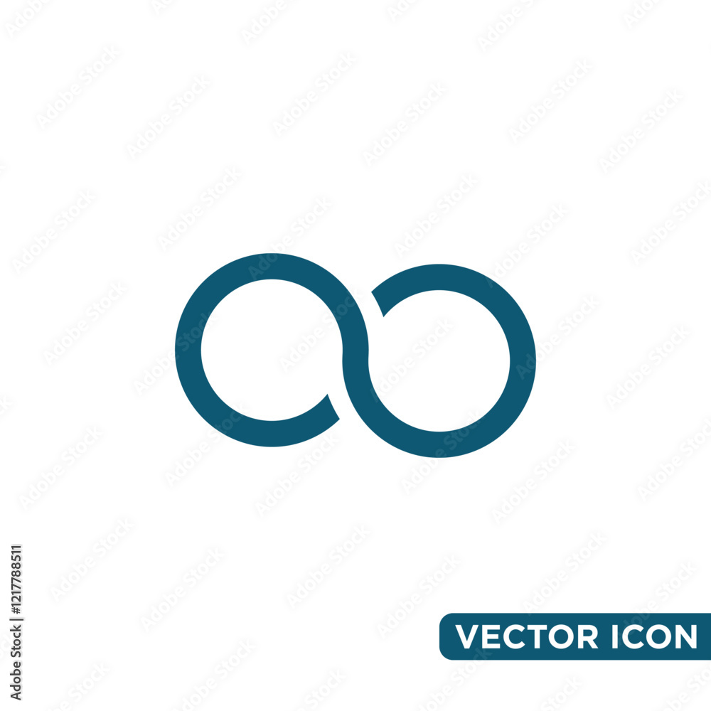 Minimalist Infinity Icon Design Template Minimalist Infinity Icon Design Template
