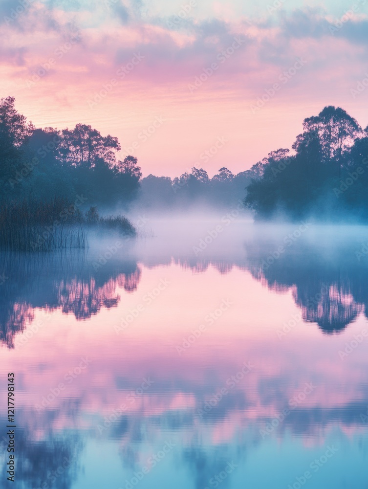 Obraz premium Majestic Sunset Lake