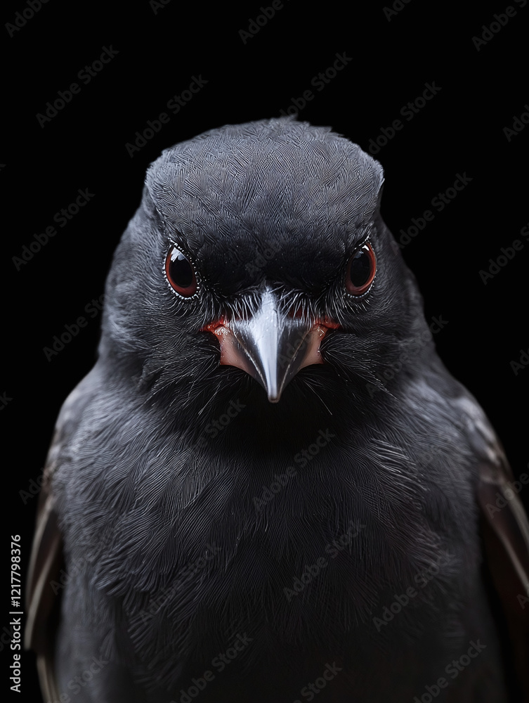 Fototapeta premium Portrait of an Eastern Towhee Bird in Upfront Pose