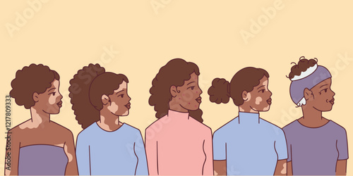  A diverse group of Black individuals, including people with disabilities, celebrating inclusivity and empowerment. A powerful message of unity for Black History Month