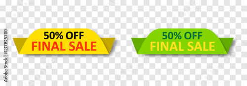 Vector sales label collection. Special offer, discount offer, best price, for promotion media design. Vector illustration isolated on png background