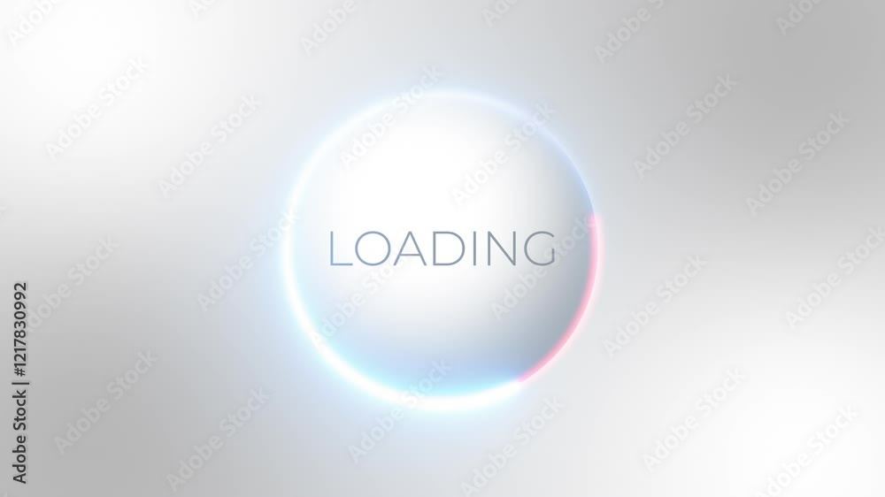 3D Sphere Loading Animation - Vibrant Energy Effect 3D Sphere Loading Animation - Vibrant Energy Effect