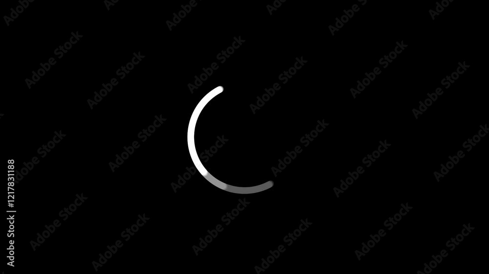 Progressive Data Download Icon Animation - Rotating and Filling Circle Progressive Data Download Icon Animation - Rotating and Filling Circle