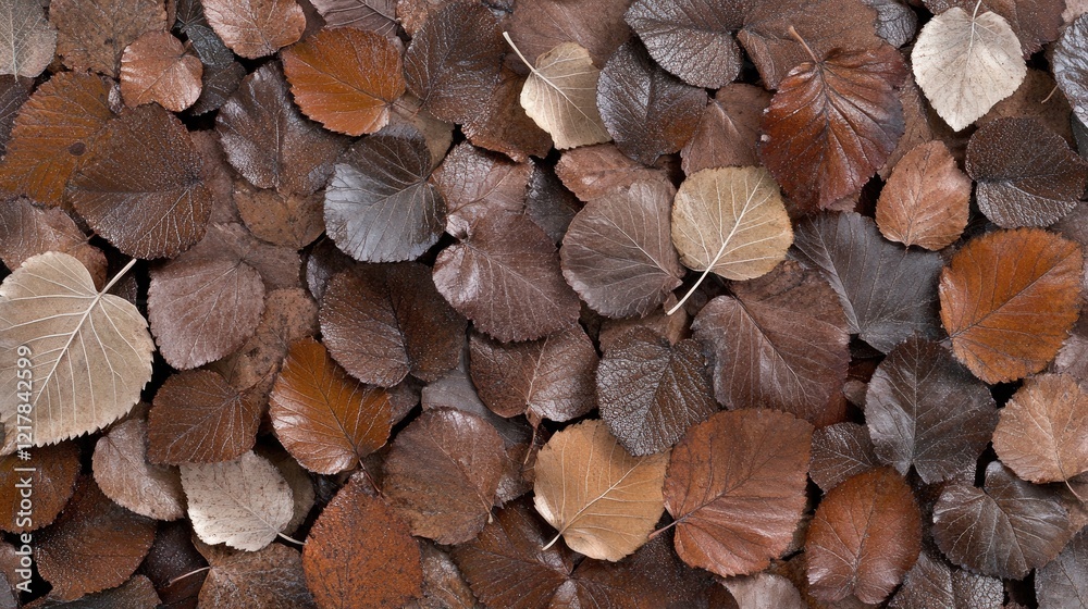 Brown and Orange Autumn Leaves Texture Background Brown and Orange Autumn Leaves Texture Background