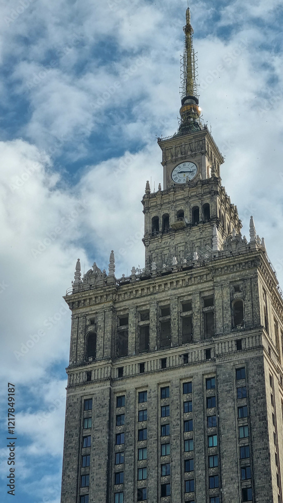 The 'Palace of Culture and Science' Warsaw, Poland. This skyscraper is a remnant of Warsaw's communist past The 'Palace of Culture and Science' Warsaw, Poland. This skyscraper is a remnant of Warsaw's communist past