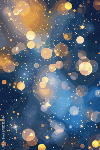 Dazzling Lights: Mesmerizing Bokeh Background with Glittering Hues