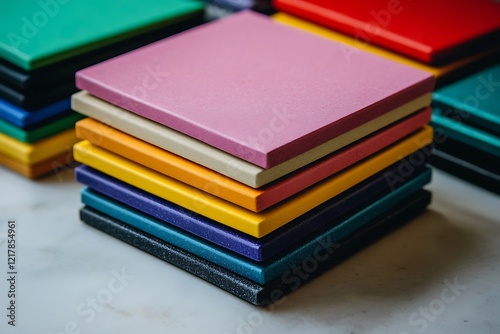 Wallpaper Mural Stacked Colorful Square Materials Torontodigital.ca